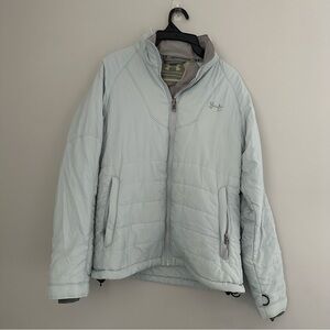 Under Armour Performance Insulated Cold Gear Baby Powder Blue Jacket Coat